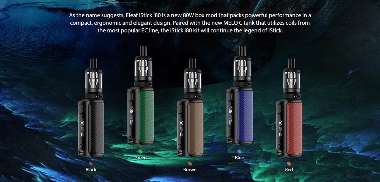 Eleaf iStick i80 Kit 80W With Melo C Tank Atomizer 3000mAh 5ml 2