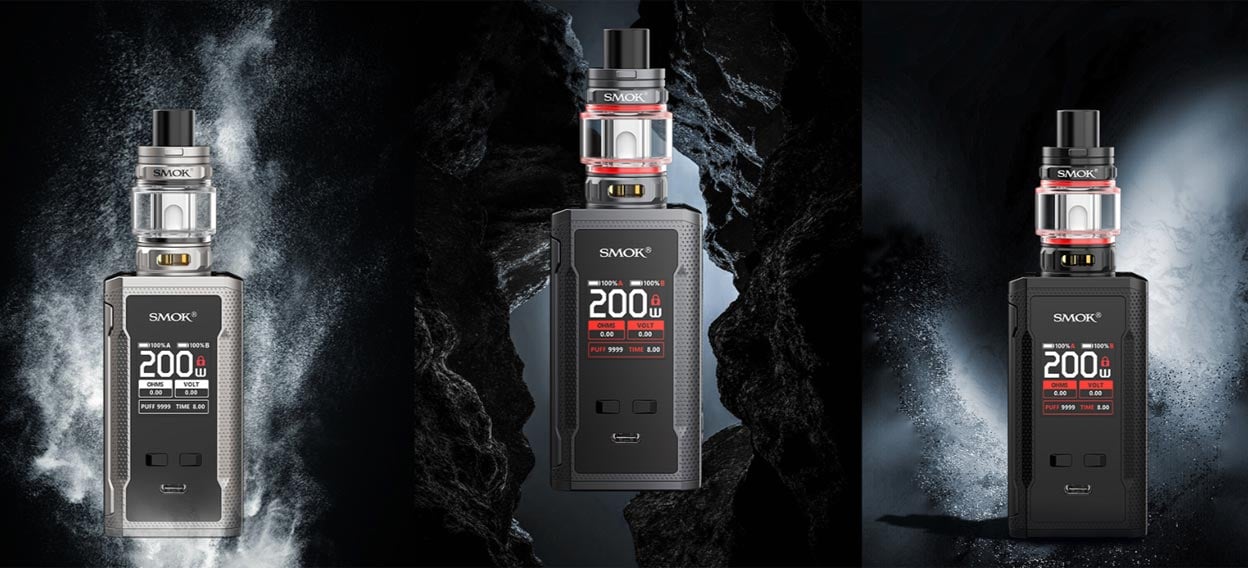 Smok R-Kiss 2 Mod Kit 200W with TFV18 Mini Tank Atomizer 6.5ml 4