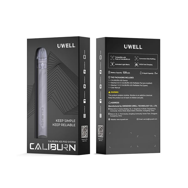 Uwell Caliburn A3S Pod System Kit 520mAh 2ml