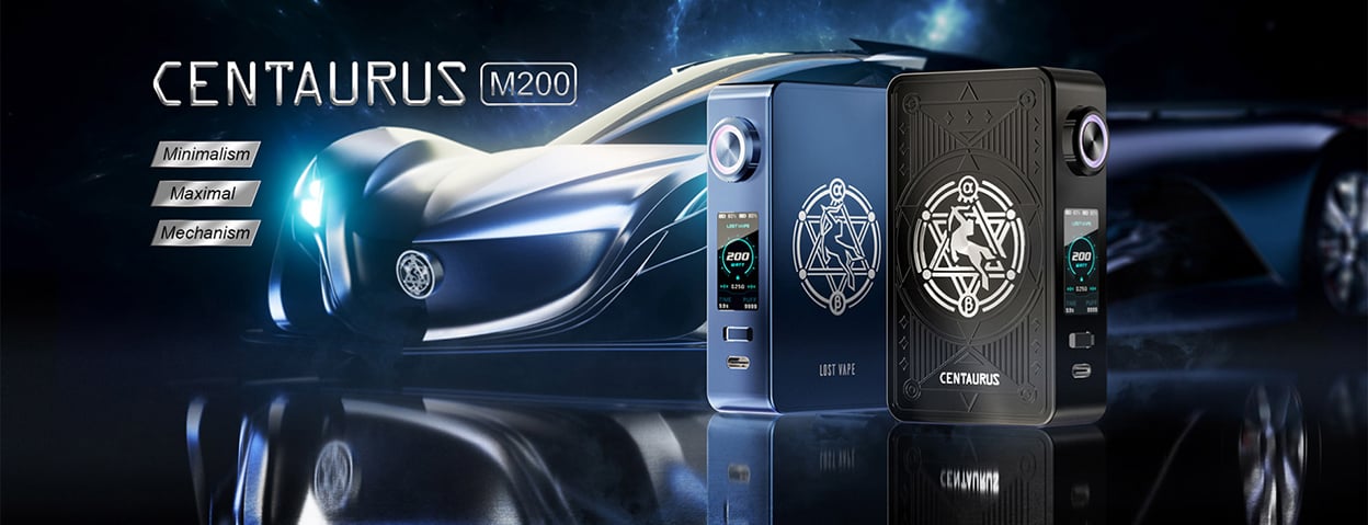 Lost Vape Centaurus M200 Box Mod Kit with Centaurus Sub Ohm Tank 5ml 2