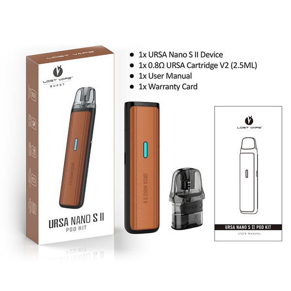 Lost Vape Ursa Nano S II Pod Kit 1000mAh (Max 25W) 2.5ml - 画像 (3)