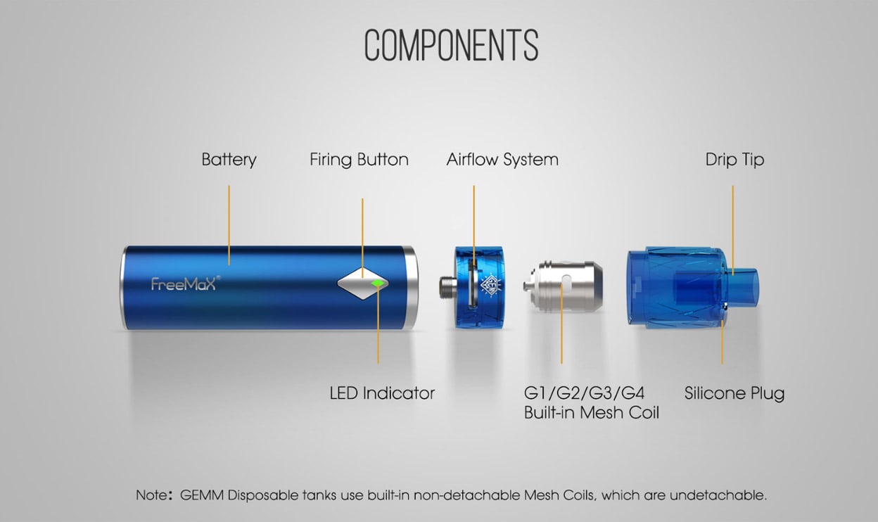 Freemax Gemm 80W Starter Kit 2900mAh 5ml 9