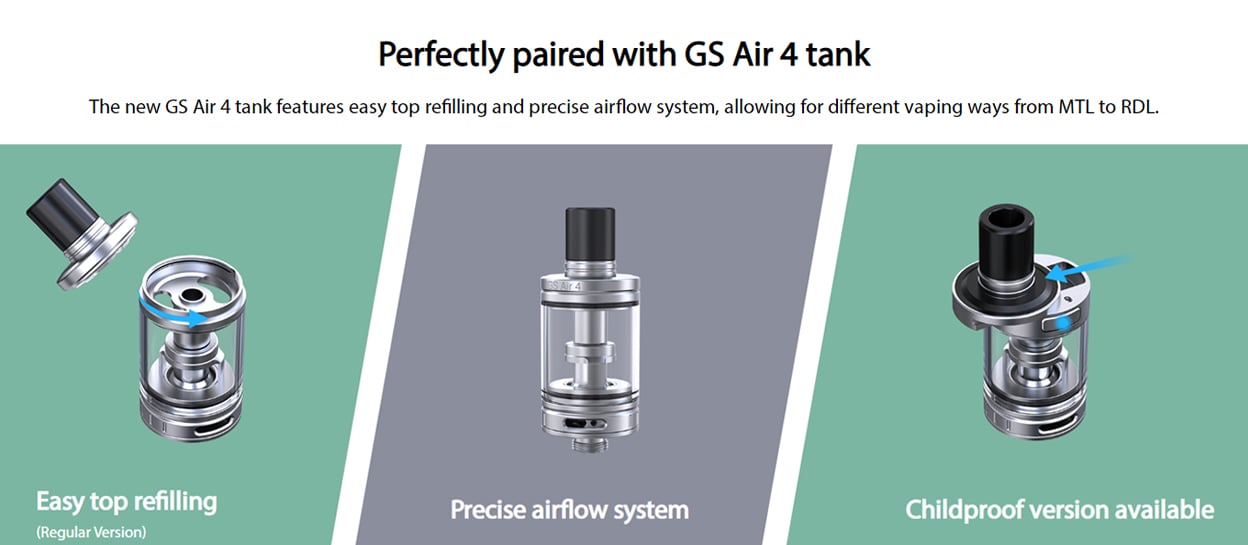 Eleaf GS Air 4 Tank Atomizer 2ml / 2.5ml 3