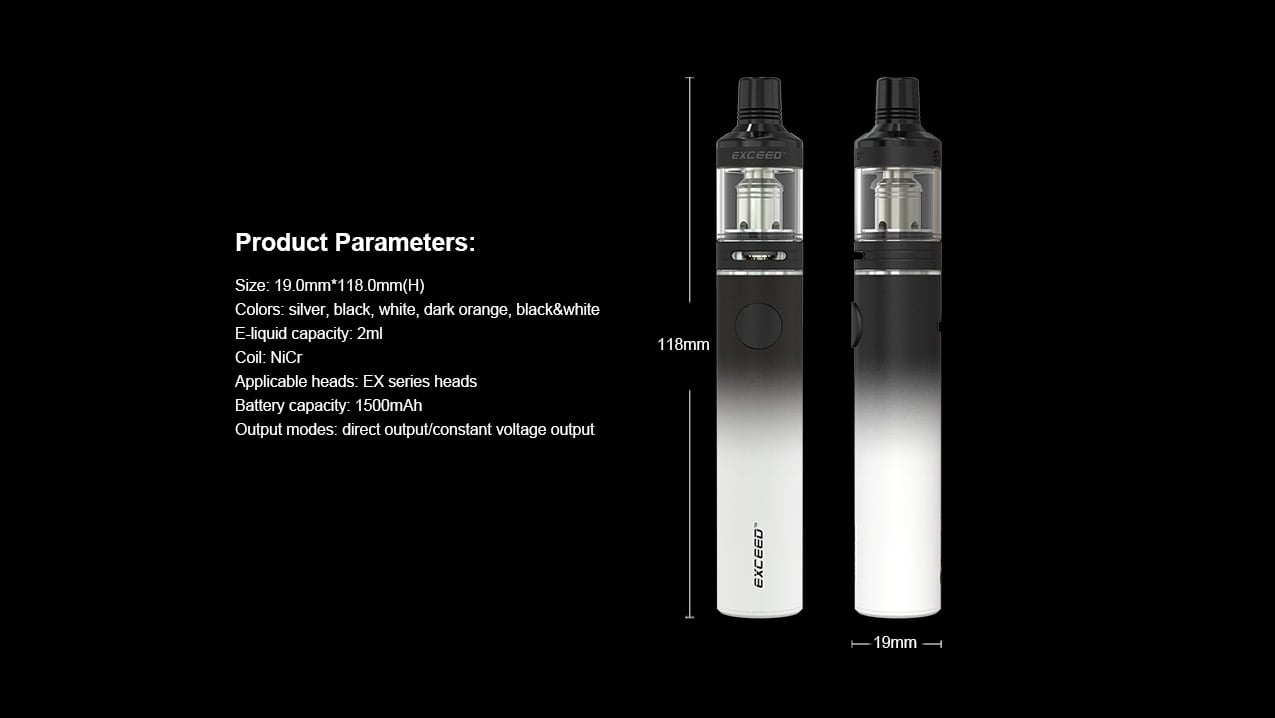 Joyetech Exceed D19 Starter Kit 1500mAh 2ml 3