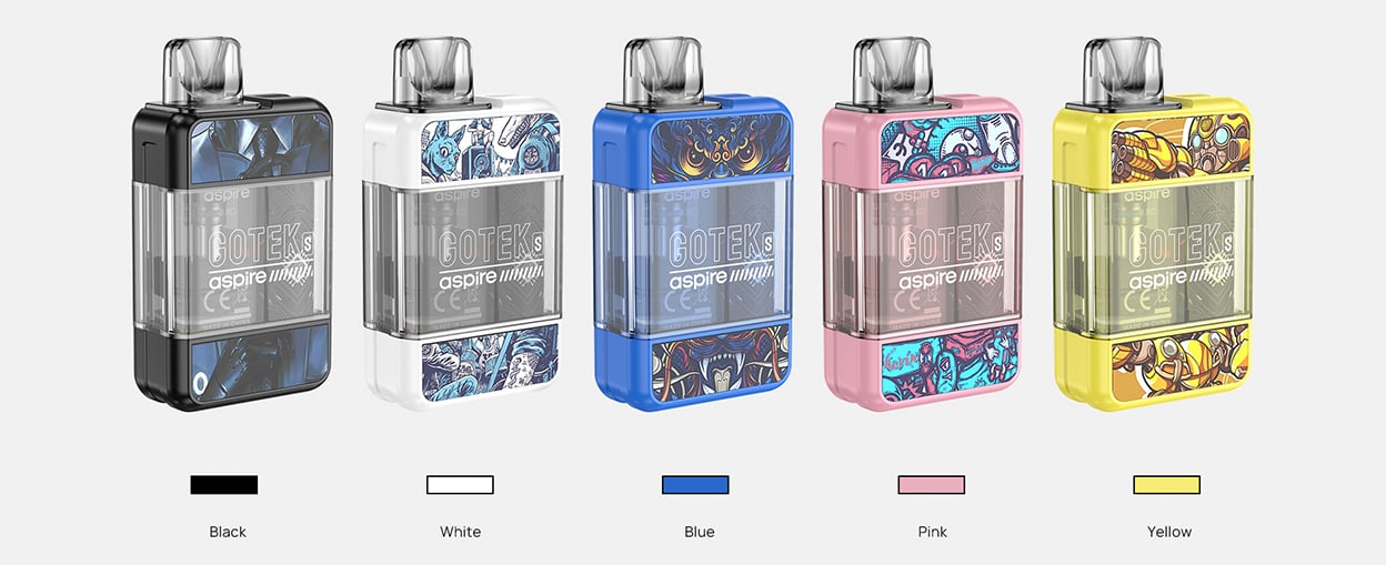 Aspire GoTek S Pod System Kit 650mAh 4.5ml 13