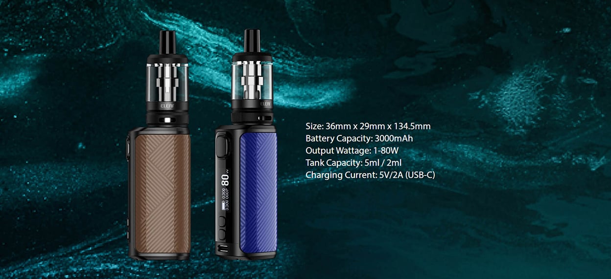 Eleaf iStick i80 Kit 80W With Melo C Tank Atomizer 3000mAh 5ml 10