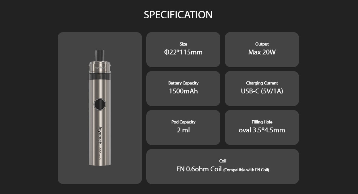 Joyetech eGo Nexo Pod System Kit 1500mAh 2ml 12