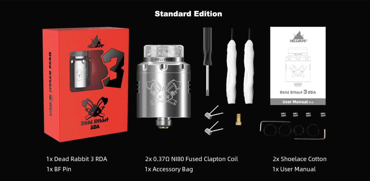 Hellvape Dead Rabbit 3 RDA Atomizer (24mm) 9