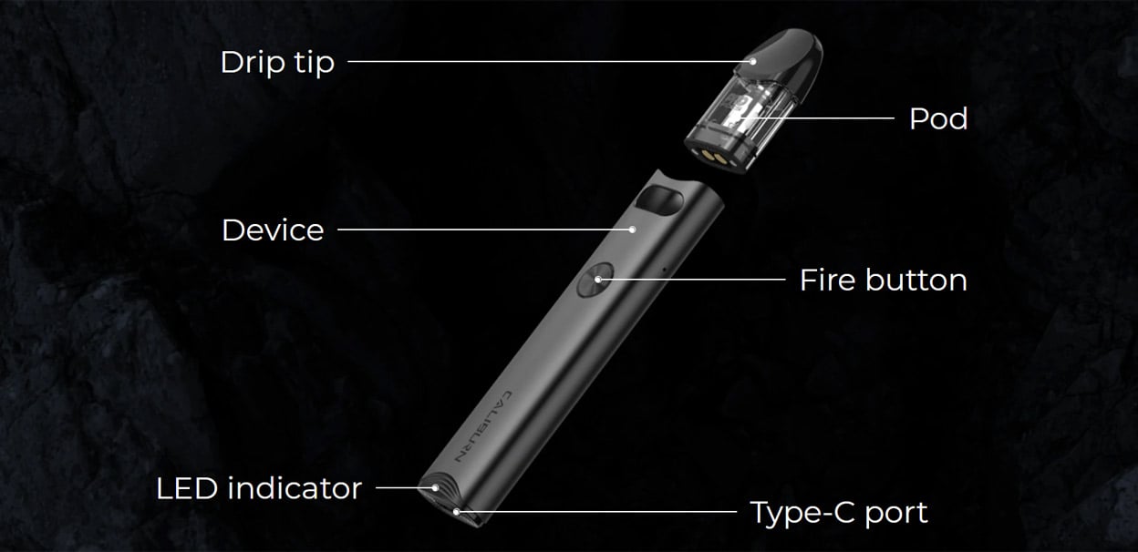 Uwell Caliburn A3 Pod System Kit 520mAh 2ml 3