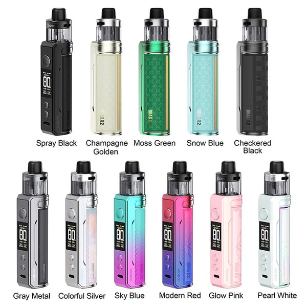 Voopoo Drag X2 80W Box Mod Kit with PnP X Cartridge DTL 5ml, Auto Power Off if no Operation for 10 Minutes