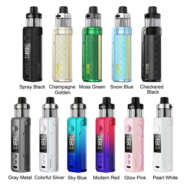 Voopoo Drag S2 60W Box Mod Kit with PnP X Cartridge DTL / MTL 2500mAh 5ml