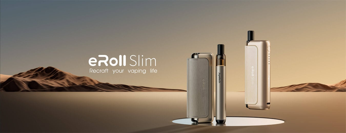 Joyetech eRoll Slim Pod System Kit with PCC Box 480mAh+1500mAh 2ml 3