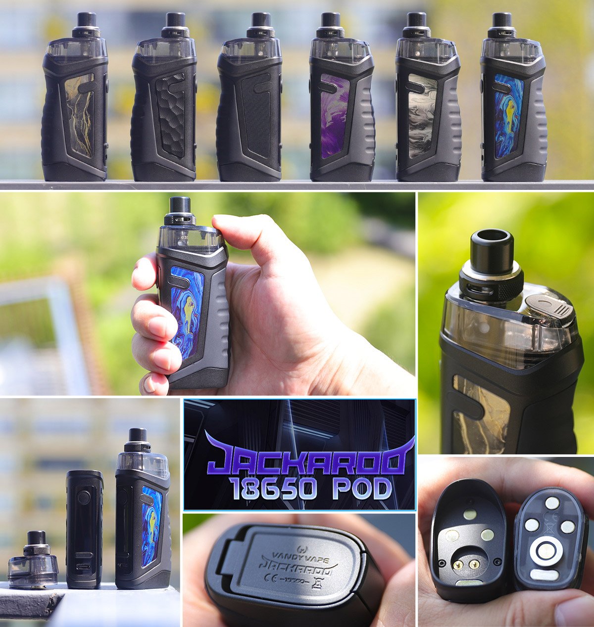 Vandy Vape Jackaroo 18650 Pod Kit 4.7ml 17