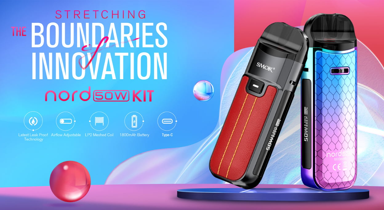 SMOK Nord 50W Pod System Kit 1800mAh 4.5ml 1