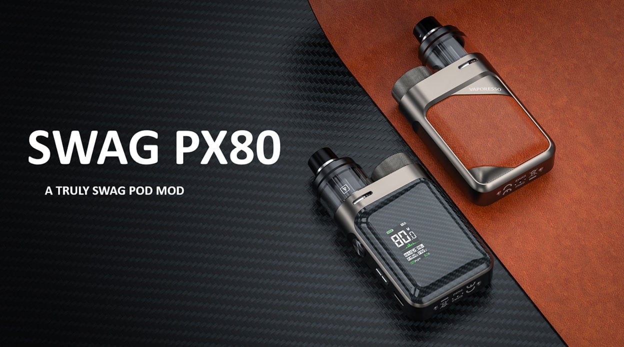 Vaporesso SWAG PX80 80W Box Mod Kit with SWAG Pod Tank 4ml 1