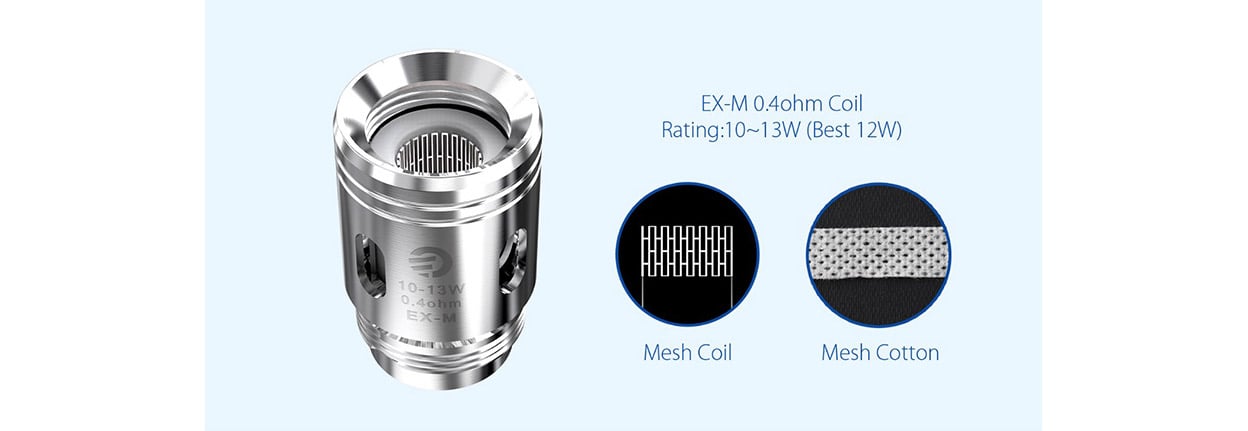 Joyetech EX-M Mesh Head for Exceed Grip,Exceed X (5pcs/pack) 1