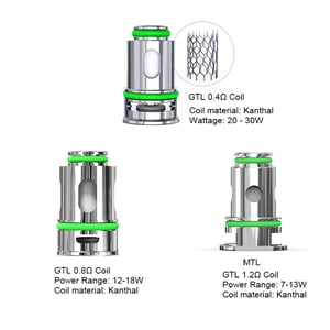 Eleaf GTL Coil Head for Glass Pen Kit, Pico Compaq Kit,iJust AIO Kit, iJust 3 Kit,iSOLO R Kit,iJust P40 Kit,ijust D20(5pcs/pack)