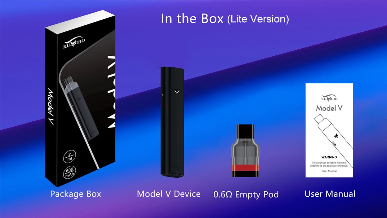 Kumiho Model V Pod System Kit 600mAh 2ml 12