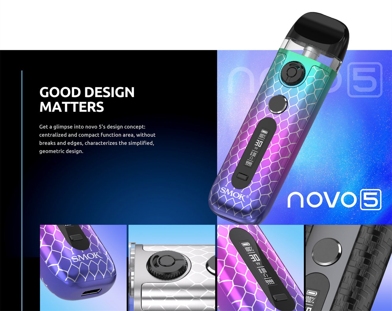 SMOK Novo 5 Pod System Kit 900mAh 2ml 5