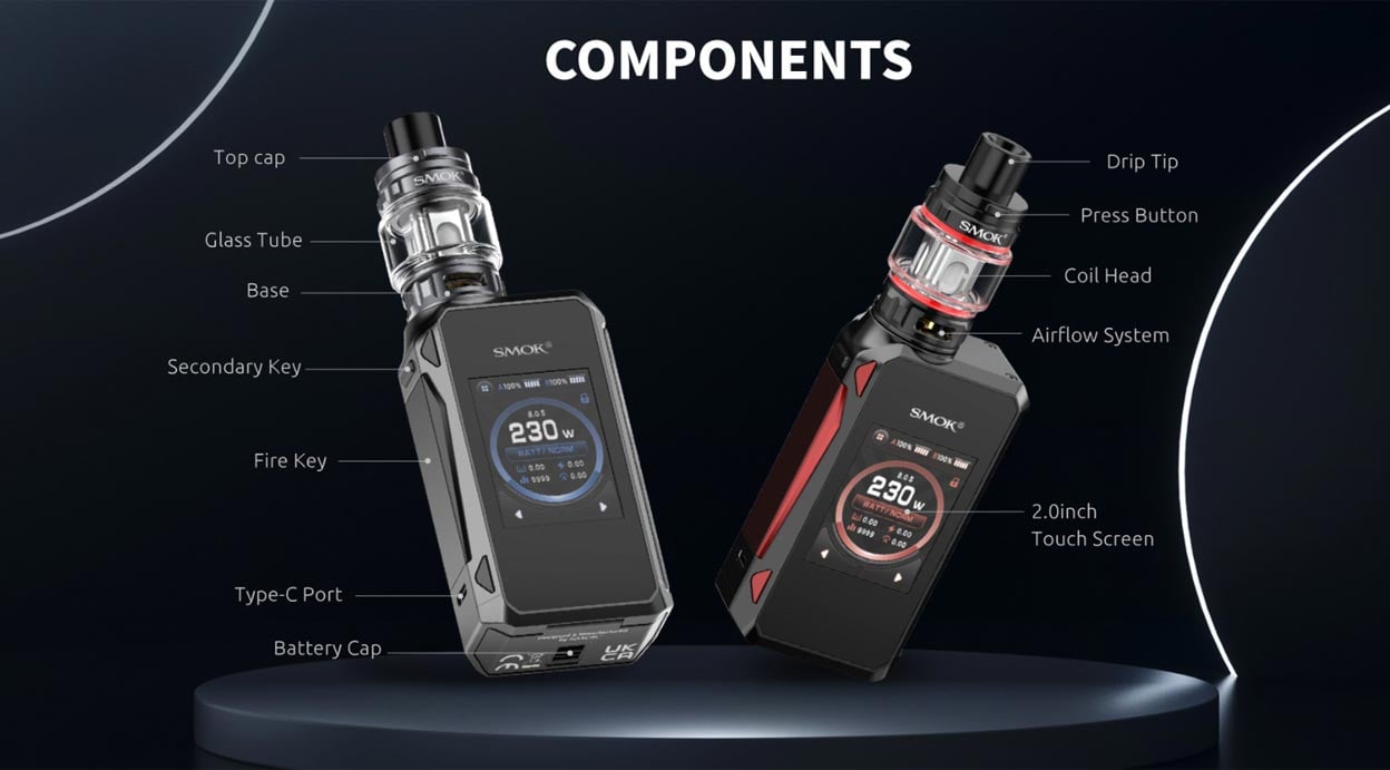 Smok G-Priv 4 230W Mod Kit with TFV18 Mini Tank 6.5ml 6