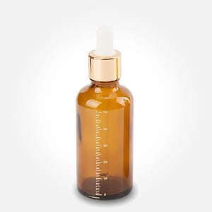 スポイト付き ガラスボトル(目盛り付き) 50ml