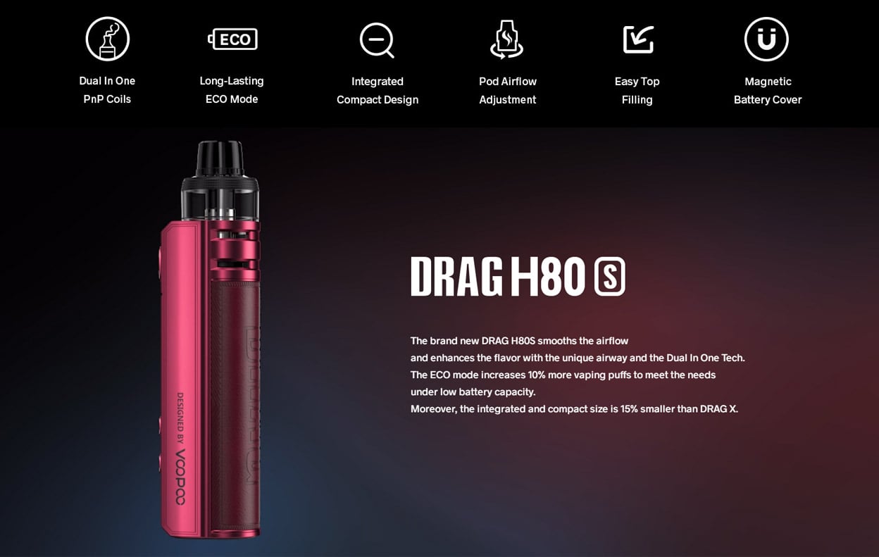 VOOPOO Drag H80S Mod Kit with PNP Pod II 4.5ml 2