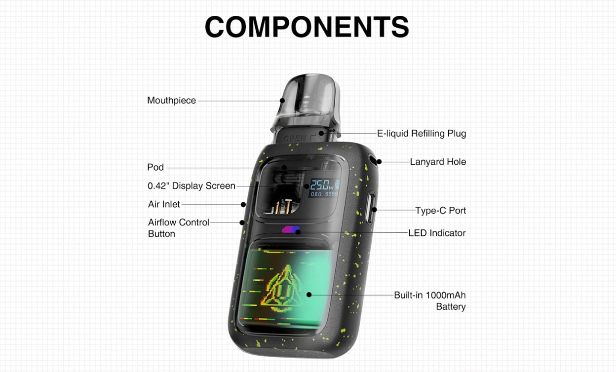 Lost Vape Epoch Pod System Kit 1000mAh 2.5ml 11