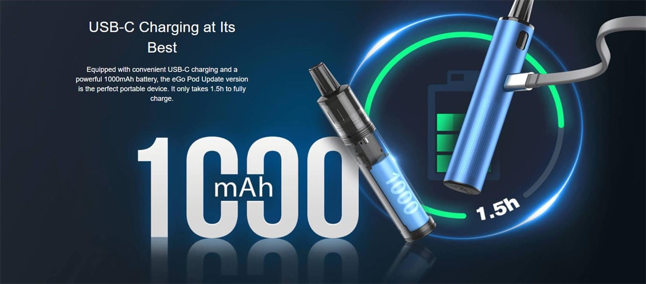 Joyetech eGo Pod System Kit Update Version 1000mAh 2ml 2