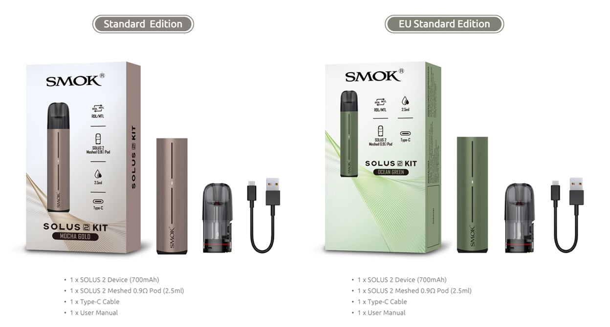 SMOK Solus 2 Pod System Kit 700mAh 2.5ml 3