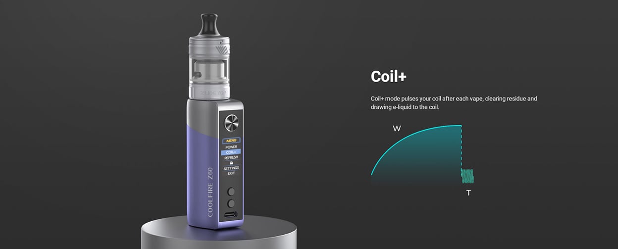 Innokin Coolfire Z60 Box Mod Kit with Zlide Top Tank Atomizer 2500mAh 3ml 6