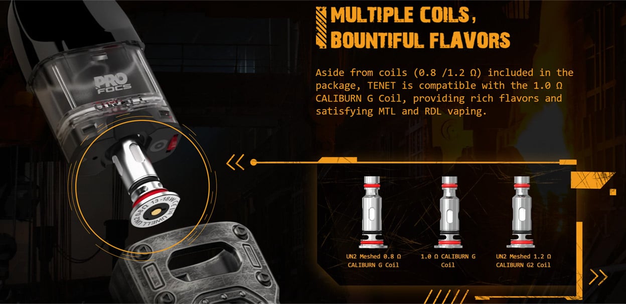 Uwell Caliburn TENET Pod System Kit 750mAh 2ml 6