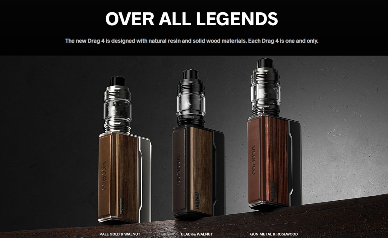 Voopoo Drag 4 Box Mod Kit with Uforce-L Tank Atomizer 4ml 6