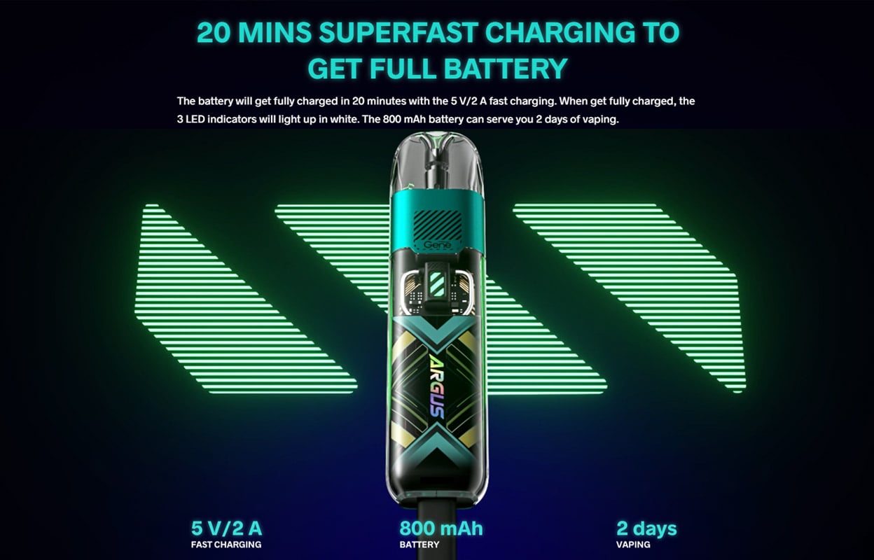 VOOPOO Argus P1s Pod System Kit 800mAh 2ml 9