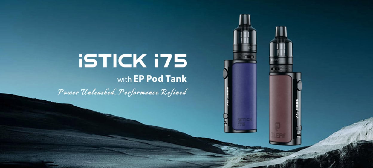 Eleaf iStick i75 75W Mod Kit with EP Pod Tank Atomizer 3000mAh 5ml 1