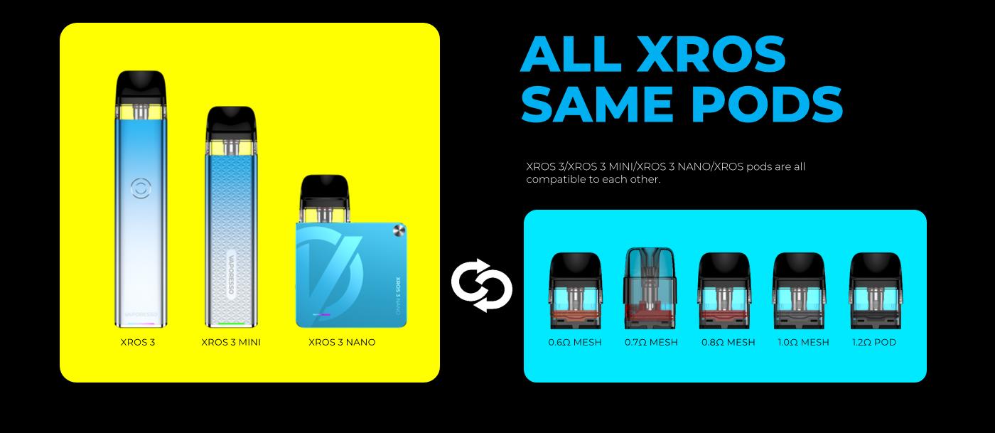 Vaporesso XROS 3 Nano Pod System Kit 1000mAh 2ml 9