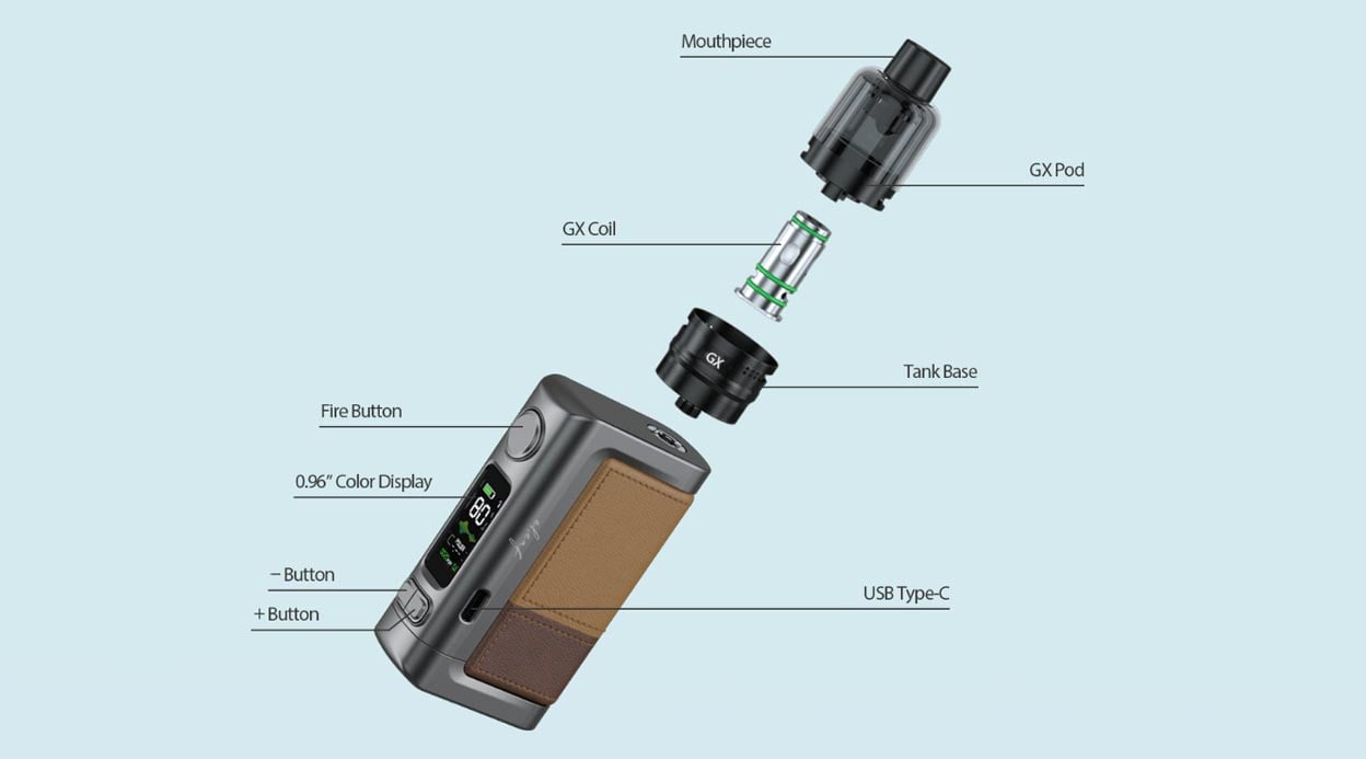 Eleaf iStick Power 2 80W Mod Kit with GX Tank Atomizer 5000mAh 5ml 14