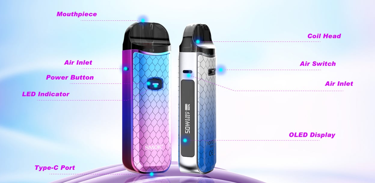 SMOK Nord 50W Pod System Kit 1800mAh 4.5ml 14