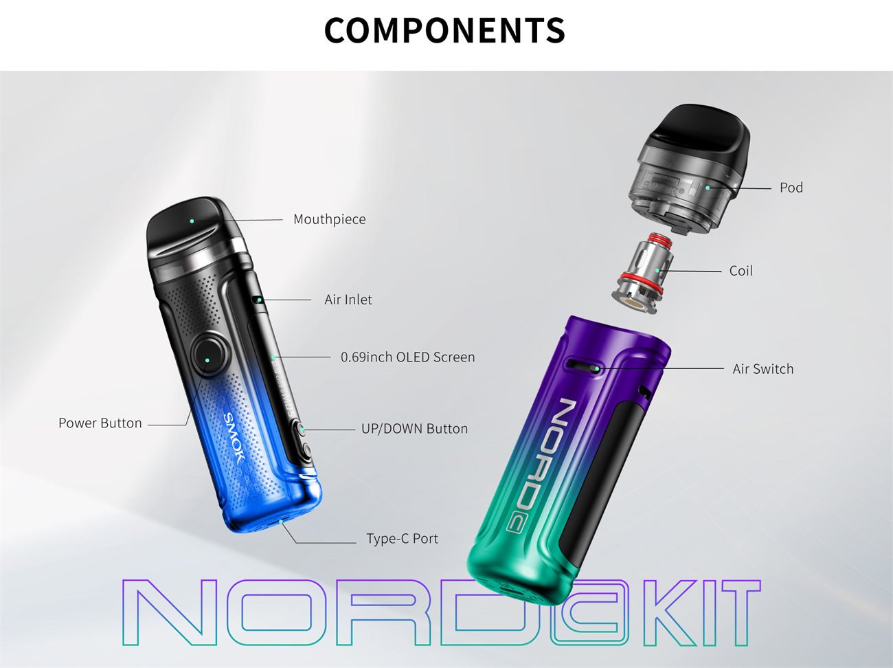 SMOK Nord C Pod System Kit 1800mAh 4.5ml 3