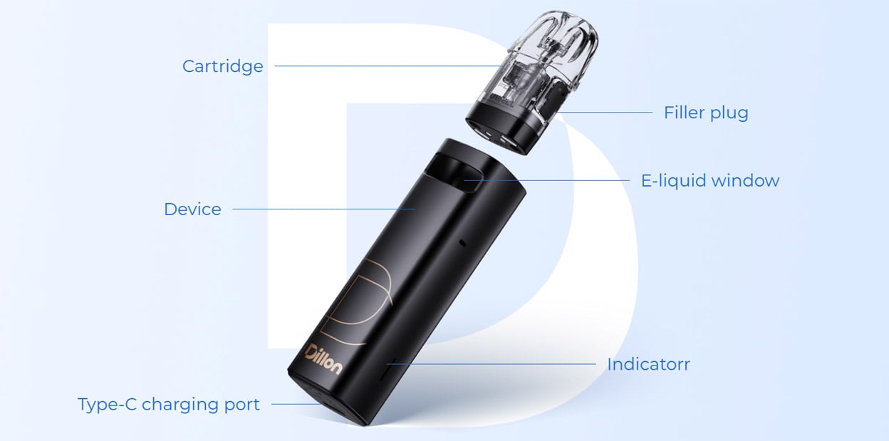 Uwell Dillon EM Pod System Kit 900mAh 2.5ml 7