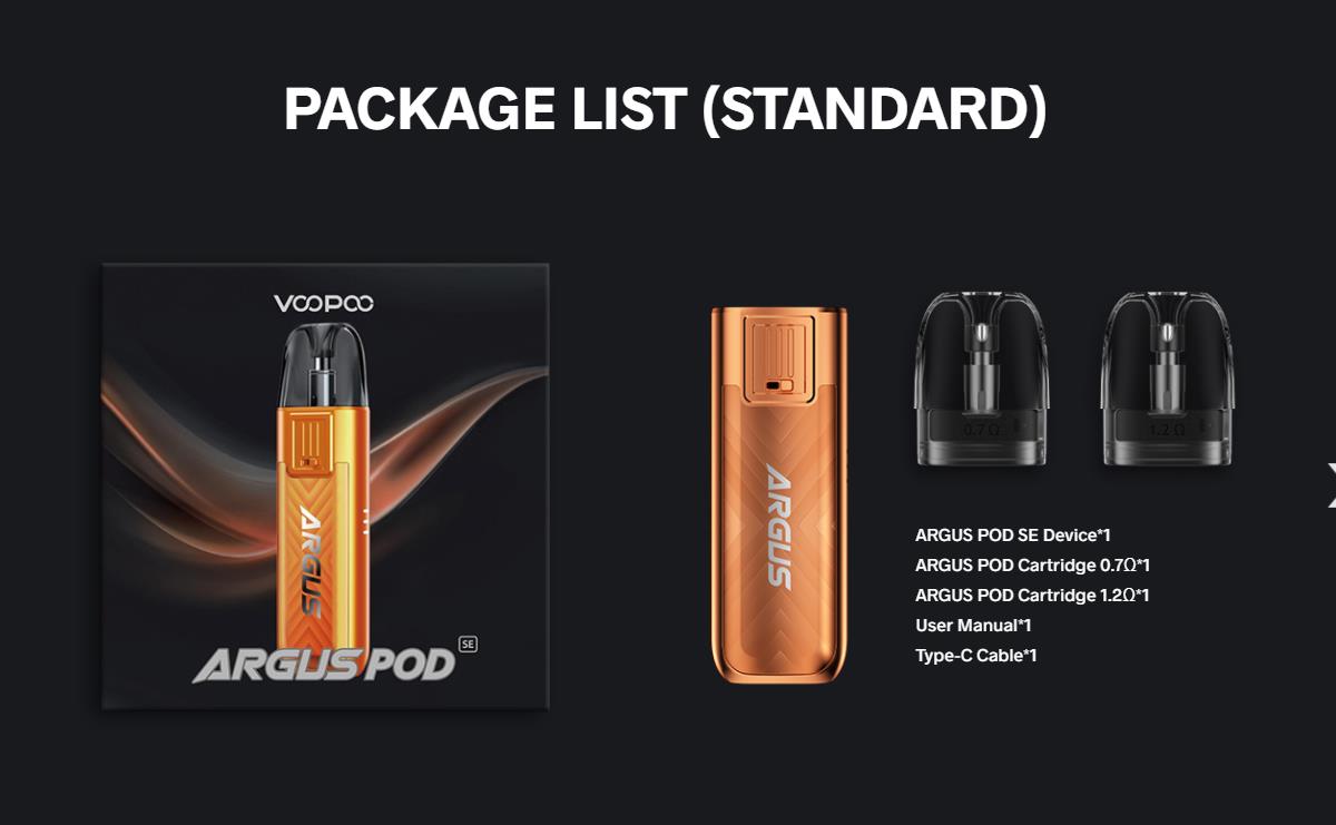 VOOPOO Argus Pod SE Kit 800mAh 2ml 18