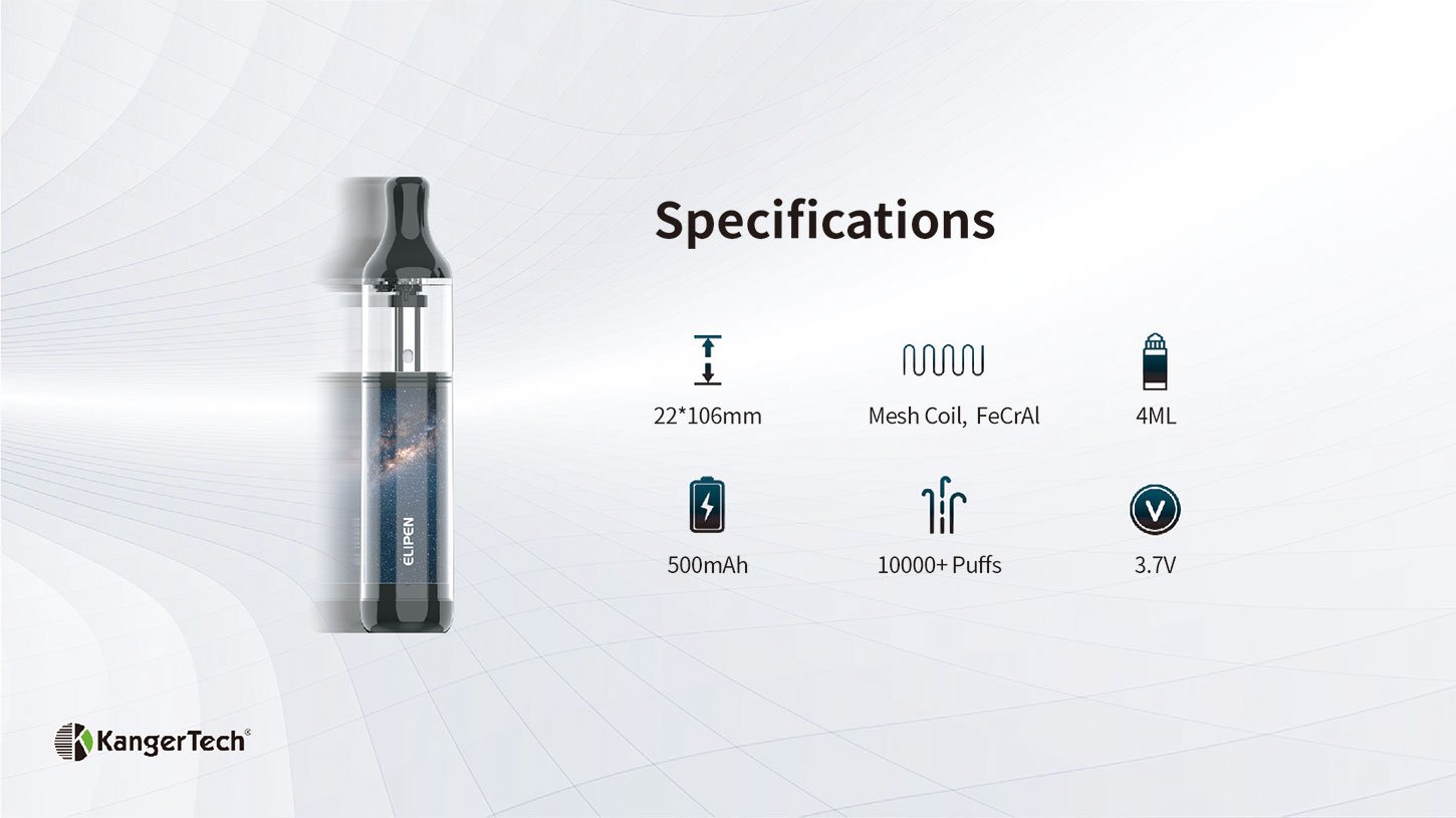 KangerTech Elipen Disposable Kit 500mAh 4ml 23