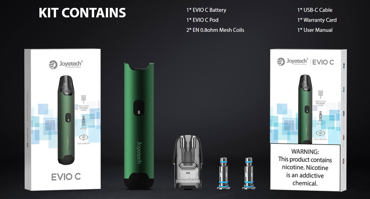 Joyetech Evio C Pod System Kit 800mAh 2ml 13