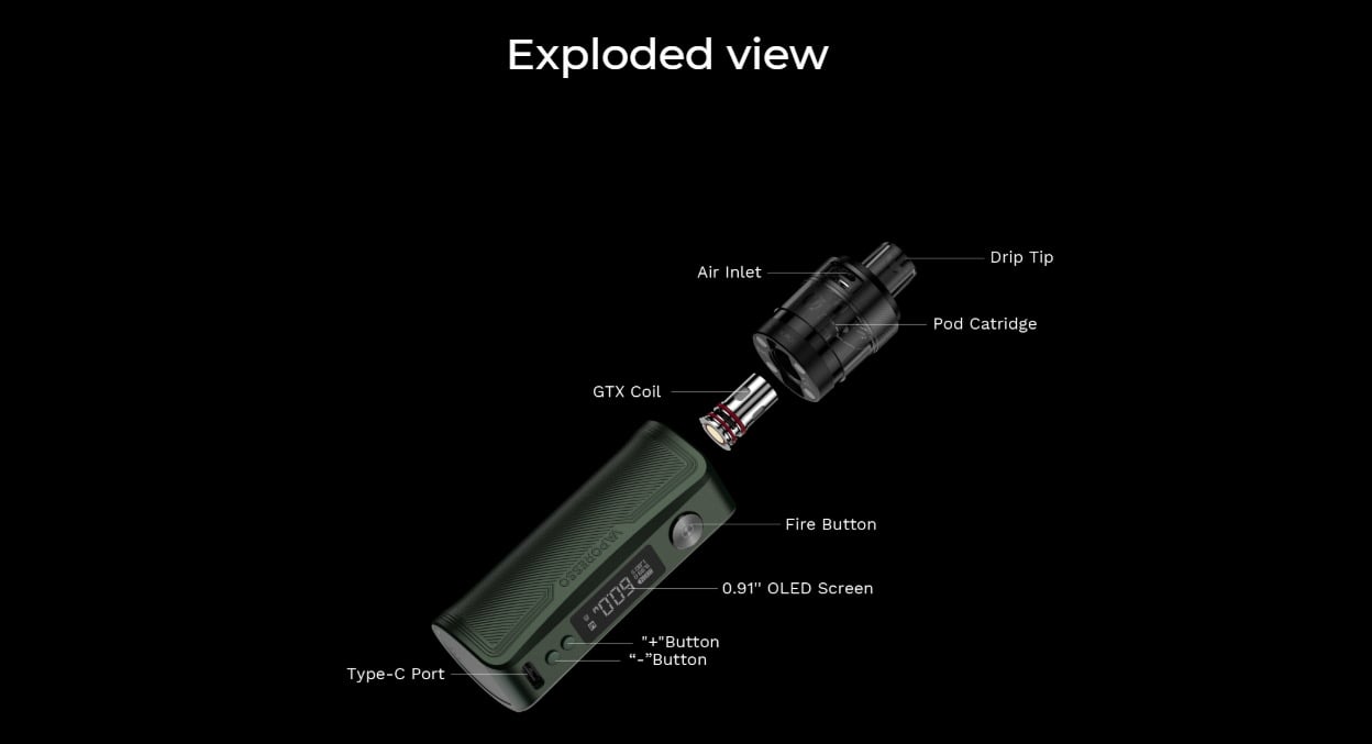 Vaporesso GEN PT80 S Pod Mod Kit with X Tank Pod 4.5ml 13