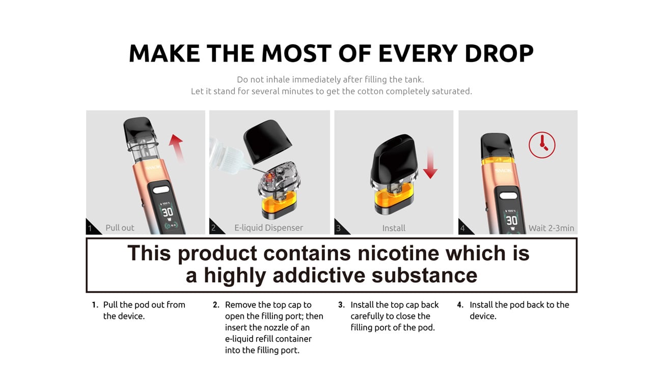 SMOK Novo GT Pod System Kit 1300mAh (Max 30W) 2ml 16