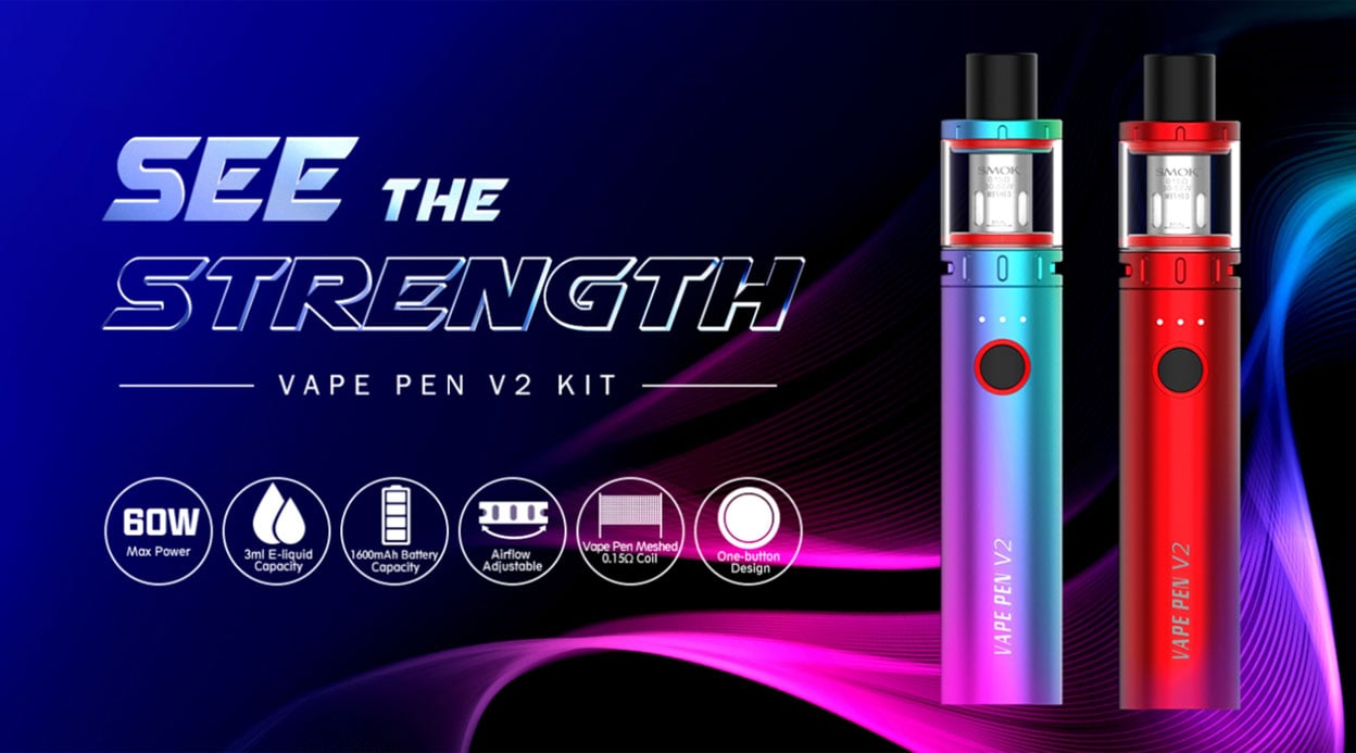 SMOK Vape Pen V2 Starter Kit 1600mAh 3ml 1