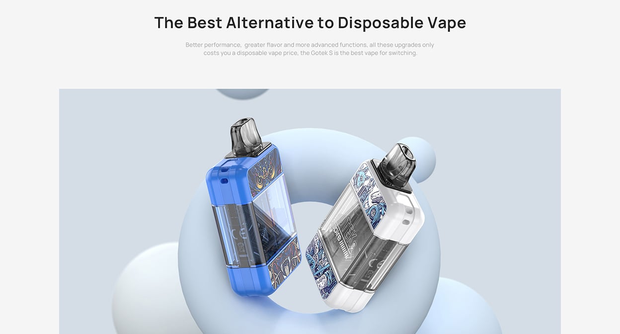 Aspire GoTek S Pod System Kit 650mAh 4.5ml 4