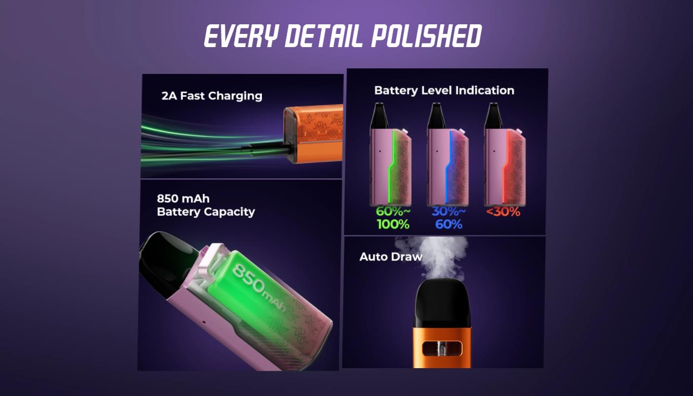 Uwell Caliburn GZ2 Cyber Pod System Kit 850mAh 2ml 10