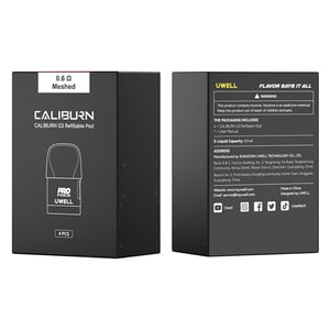 Uwell Caliburn G3 / Caliburn GK3 / Caliburn G3 ECO / Caliburn GK3 TENET / Caliburn G3 Lite Pod Cartridge 2.5ml / 3ml (4pcs/pack)