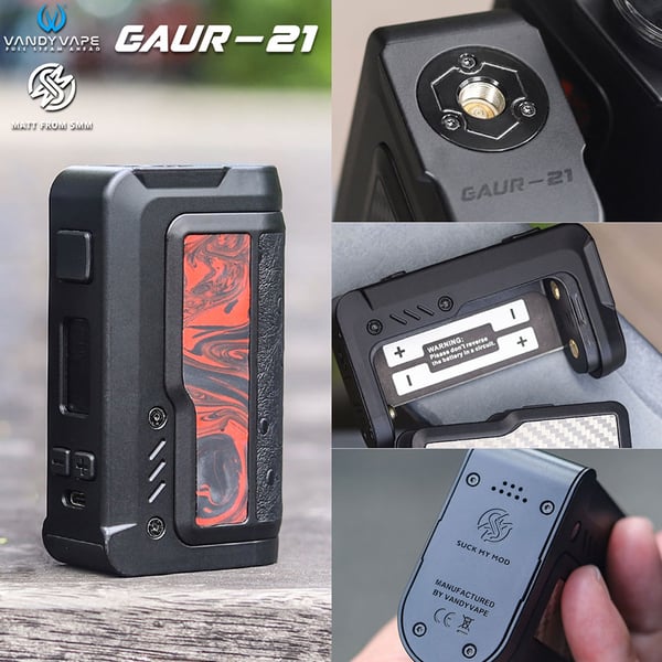 Vandy Vape GAUR-21 Dual 21700 Box Mod 200W