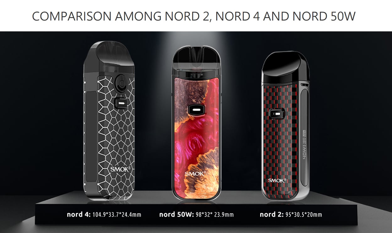 SMOK Nord 50W Pod System Kit 1800mAh 4.5ml 12